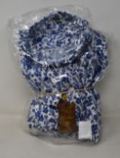 Two as new Stenstroms blue/white shirts (M, L).