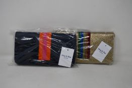 Two as new Meg & Bee London Major Money Kit purses (RRP £95 each).