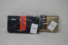 Two as new Meg & Bee London Major Money Kit purses (RRP £95 each).