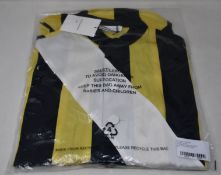 An as new Wales Bonner Jockey satin sunshine panelled shirt (Size 46).