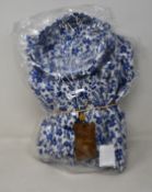 Two as new Stenstroms blue/white shirts (S).