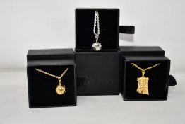 Fifteen items of assorted Haraves jewellery to include 5x silver and 5x gold Globes and 5x Jesus.