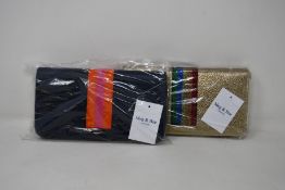 Two as new Meg & Bee London Major Money Kit purses (RRP £95 each).
