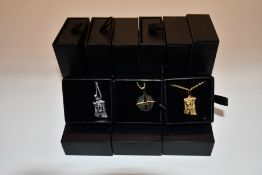 Fifteen items of assorted Haraves jewellery to include 5x Compass, 5x gold Jesus and 5x silver