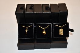 Fifteen items of assorted Haraves jewellery to include 5x Globes, 5x Dagger and 5x Jesus.