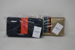 Two as new Meg & Bee London Major Money Kit purses (RRP £95 each).