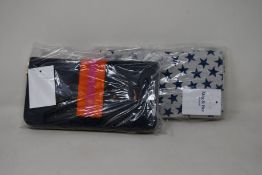 Two as new Meg & Bee London Major Money Kit purses (RRP £95 each).