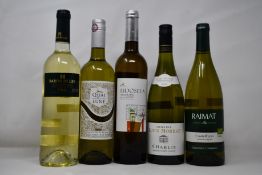 Three bottles of Eidosela Cosecha Albarino Rias Baixas 2019 (750ml), a Baron de Ley Rioja 2019 (