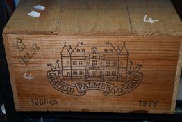 An unopened case of 1986 Chateau Palmer Margaux (12 Bottles) (Over 18s only).