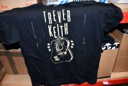 A quantity of as new Trever Keith (Musician) Guitar T-shirts (Assorted sizes, approximately 70).