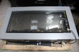 A Dimplex wall mounted remote controlled electric fire SP520 (Sold as spares or repairs, viewing