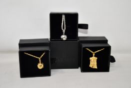 Fifteen items of assorted Haraves jewellery to include 5x silver and 5x gold Globes and 5x Jesus.