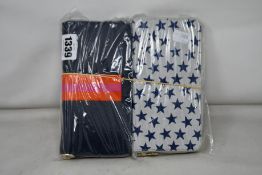 Two as new Meg & Bee London Major Money Kit purses (RRP £95 each).