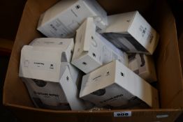 Six twin packs of men's G-Star Raw round neck white T-shirts (1 x XS, 5 x M) and ten triple packs of