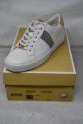 A pair of as new Michael Kors Irving Stripe lace up sneakers (US 8.5M).