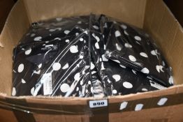 Twenty three Nasty Gal Collection polka dot contrast skirt midi shirt dress (15 x UK 8, 8 x UK 18).