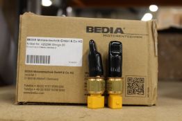 A box of twenty as new Bedia Motortechnik NTC temperature sensors (REF: 420298).