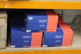 Five boxes of 20 Bacofoil PVC free cling film 50m per roll.