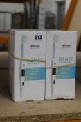 Ten boxed as new drTungs Ionic toothbrushes.