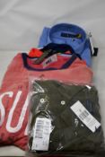 Three as new Ralph Lauren shirts (Two with security tags on), two polo shirts and a T-shirt (All