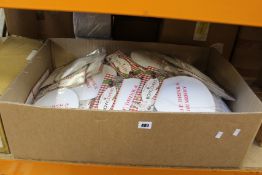 A quantity of Christmas themed bowl covers (Approximately 100 items).