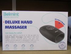 Two boxed as new Belmint Press Escape Deluxe hand massagers.