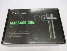 Two boxed as new Fylina J-6 deep tissue massage guns.