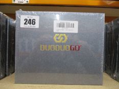 Five boxed as new DUODUOGO model J6 gradual blue phones (Boxes sealed).