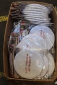 A quantity of Christmas themed bowl covers (Approximately 100 items).
