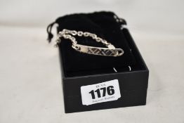 An as new Dunhill Abstract Signature bracelet (RRP £280).