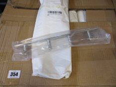 A quantity of stainless steel four hook hanger racks (Approximately 70 items).