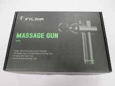 Two boxed as new Fylina J-6 deep tissue massage guns.