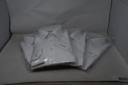 Four as new Eton business shirts in white (16.5