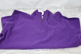 An as new Bernard Weatherill of Saville Row London quarter zip pullover (S).