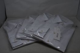 Four as new Eton business shirts in white (16