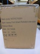 A boxed as new fold-down Rollator in blue (MSHCT9291).