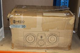 A pre-owned HEDD type 30 active studio monitor (NOTE: Item is untested, viewing is advised).