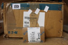 Sixty four boxes of Eaton Bussmann Series 80A British standard fuses (10 per box).