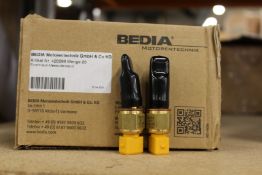 A box of twenty as new Bedia Motortechnik NTC temperature sensors (REF: 420298).