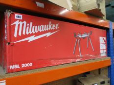 A Milwaukee MSL2000 Mitre Saw Stand.