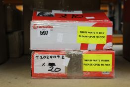 A quantity of as new Brembo brake pads to include: 20x Triumph T2029092 triple S/R front brake pads,