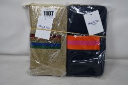 Two as new Meg & Bee London Major Money Kit purses (RRP £95 each).