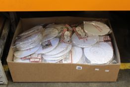 A quantity of Christmas themed bowl covers (Approximately 100 items).