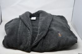 An as new Ralph Lauren dressing gown in grey (L/XL).