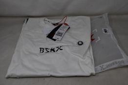 A pair of as new Bossini X T-shirt (L - RRP £250).