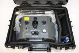 An as new Proton ELIC LB-4 sensitive and precise metal detector (Item comes with a carry case).