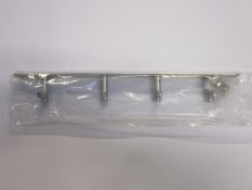 A quantity of stainless steel four hook hanger racks (Approximately 70 items).