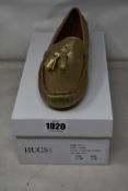 A pair of women's as new Hugs & Co. Tasselled driving loafers (UK 6 - RRP £145).