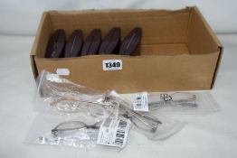 Nine pairs of as new Louis Marcel glasses frames (Five with case, three without).