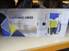 A boxed as new HyFive 3-Tier Clothing Airer.